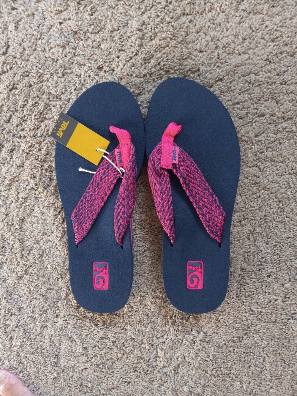 Teva Women's Mush II Sandal, Tiki Navy/Raspberry, 7 M US